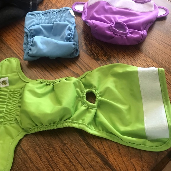 3/$20 Small puppy cloth washable diapers, made by Pet Magasin, only 2 available